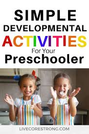 Developmental Activities For The First Five Years Live Core Strong In 2020 Cognitive Development Activities Activities For 5 Year Olds Cognitive Activities
