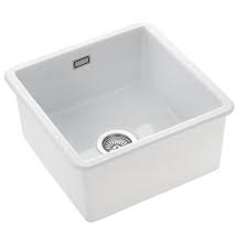 Black ceramic kitchen sinks uk govt online courses. Rangemaster Rustique White Ceramic 1 5 Bowl Kitchen Sink