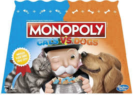 February 14, 2012 comments off on dogs vs. Amazon Com Monopoly Cats Vs Dogs Board Game For Kids Ages 8 And Up Toys Games