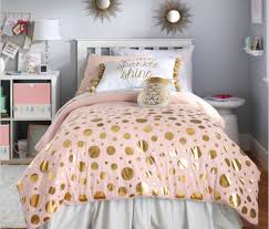 Some call it a doona. Blush Pink Gold Teen Girls Reversible Full Queen Comforter Shams 3 Piece Bedding Walmart Com Walmart Com