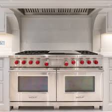 kitchen with a wolf range cooker