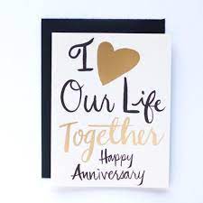 Life Together Anniversary Cards Letterpress Cards Anniversary