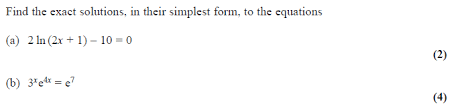 In these lessons, we will learn how to find the derivative of the natural log function (ln). Exam Questions Natural Log Functions Examsolutions