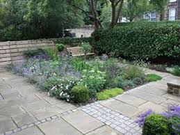 Front Yard Garden At Headingley Leeds West Yorkshire Stone Sets Sandstone Paving Herbaceous Planting Design Garden Makeover Back Garden Design Back Gardens