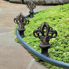 Rotating Cast Iron Hose Guides Set Of 3 Garden Deco Garden Hose Holder Decorative Garden Stakes