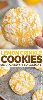 Lemon Cookies Flavored With Fresh Lemon Juice And Lemon Zest Are Soft Sweet And Perfect For Making Lemon Cookies Recipes Lemon Crinkle Cookies Lemon Recipes