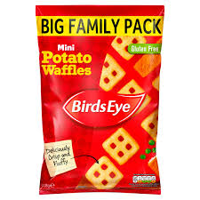 You will need a waffle iron. Birds Eye Mini Potato Waffles 918g Potatoes Iceland Foods