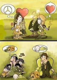 The Grass Is Always Greener On The Other Side Cartoon Grass Is Always Greener On The Other Side 20 Disturbing Photographs That Depict The H Satirical Illustrations Meaningful Pictures Pictures With Deep Meaning