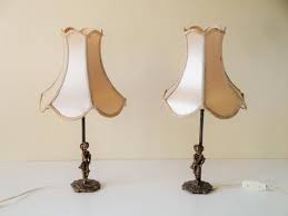Vintage Bedside Lamps Vintage Pair Lamps Vintage Table Lamps Brass Lamps Mid Century Ca 1940s Bedside Lamps Vintage Vintage Bedside Lamp Shade