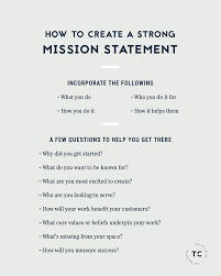 How To Create A Strong Mission Statement For Your Business An Exercise For Creative Freelancers Business Advice Business Management Creative Business