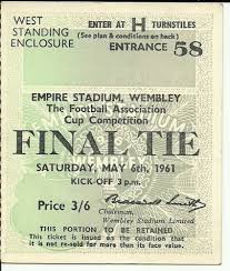 Fa cup tickets for home and away games in the uk. Fa Cup Final 1961 Tottenham Vs Leicester Dvd 2011 For Sale Online Ebay Fa Cup Final Fa Cup Cup Final