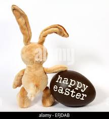 Chocolate Easter Bunny Stock Photo