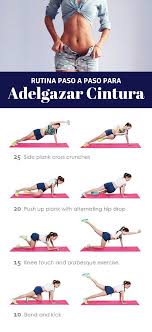 5 ejercicios para saber cómo hacer pilates en casa. Ponte En Forma Con Esta Rutina De Ejercicios Para Adelgazar La Cintura Mas Tips En Nuestro Art Ejercicios Para Cintura Ejercicios De Entrenamiento Ejercicios