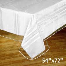 Thick Disposable Plastic Vinyl Picnic Banquet Tablecloth Protector Cover Clear 54 X72 Protect Vinyl Tablecloth Waterproof Tablecloth Elegant Tablecloth