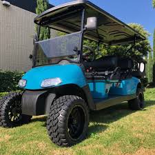 357 Golf Carts Custom Paint Not A Problem Just Wrapping Up This Custom 6 Passenger Electric Cart Going To Be A Great Way To Cruise The Beach This Summer Ezgo Golf