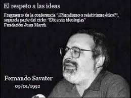Fernando Savater, el respeto a las ideas