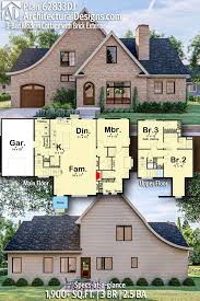 Did you scroll all this way to get facts about european house plans? Plan 62833dj 3 Bed Modern Cottage With Brick Exterior European House Plan European House House Plans