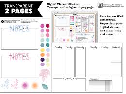 Digital Planner Stickers Notes Days Assorted Digibujo Cropped Etsy Digital Planner Planner Stickers Planner Pages