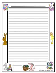 Draw it on a big white paper, hang on the wall or use as an easter decoration complete your card by drawing more easter stuff. Easter Animals Writing Paper Have Fun Teaching