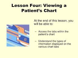 lesson four viewing a patients chart ppt download