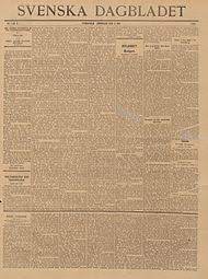 Es gibt noch meinungen zu svenska dagbladet. Svenska Dagbladet Wikipedia
