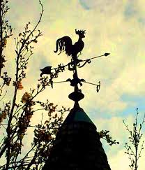 La Girouette Locronan April 3rd 2012 By Mm Rooster Silhouette Rooster Silhouette Weathervanes Sunrise Sunset
