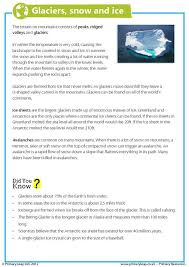 Design custom worksheets in 5 minutes ➤ hundreds of templates, 2m+ photos, 130+ fonts. Geography Glaciers Snow Ice Worksheet Primaryleap Co Uk