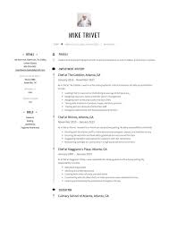 Additionally, it can be beneficial to repeat relevant skills several times throughout your resume by incorporating them into your work history and background. Chef Resume Writing Guide 12 Free Templates Pdf 2020