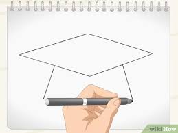 A graduation cap is really recognizable and has a distinct shape that may seem difficult to draw but its actually made of a few simple shapes. How To Draw A Graduation Cap 14 Steps With Pictures Wikihow