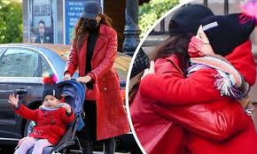 The exes were photographed hopping in a car together all. Bradley Cooper S Ex Irina Shayk Is Seen Taking Daughter Lea For A Stroll In New York City Daily Mail Online