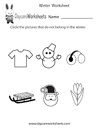 Free Preschool Winter Worksheet Preschool Worksheets Preschool Winter Worksheets Preschool Christmas Worksheets