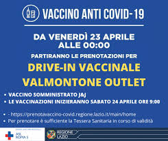 La regione lazio accelera sui vaccini: Vaccinazioni Anti Covid 19 Valmontone Outlet Al Via Le Prenotazioni Comune Di Tivoli Comune Di Tivoli