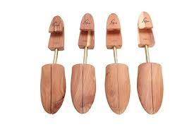 Alsa Mens Single Tube Cedar Shoe Tree With Wide Heel And