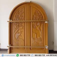 31 model daun pintu kupu tarung terbaru kayu jati. Pintu Kupu Tarung Lengkung Ukiran Klasik Desain Pintu Rumah