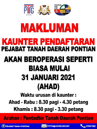Yang penting wa dan yb demak dah selamat. Pejabat Tanah Daerah Pontian Posts Facebook