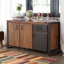 Sideboard Manchester I Akazie Massiv Metall Wohne Im Tiny House Industrie Mobel Sideboard