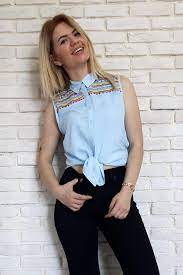puskullu sifir kol bayan gomlek kadin giyim giyim moda stilleri