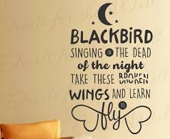 Blackbird Singing In The Dead Of Night Song Lyrics Blackbird Singing In The Dead Of Night The Beatles Song Lyrics Etsy In 2020 Calligraphy Quotes Lyrics Beatles Song Lyrics Song Lyrics Art