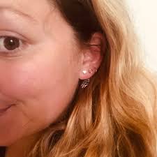 Orecchini a cerchio aperto minuscoli in argento sterling, argento, oro o  oro rosa, orecchini a cerchio, orecchini geometrici minimalisti