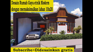 Desain rumah etnik jawa modern. Desain Rumah Etnik Modern Kombinasi Atap Joglo Dan Pelana Youtube