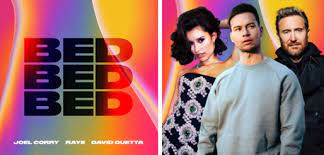 David Guetta Joel Corry Raye Release New Single Bed Following Joel S Us Riaa Gold Smash Head Heart