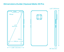 Huawei Mate 20 Pro (2018) Dimensions ...