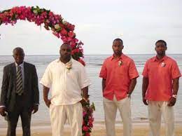 Wedding Attire Beach For Groomsmen Groom Groomsmen Attire For Beach Wedding Opinion Please Weddings Beach Wedding Virginia Beach Wedding Wedding