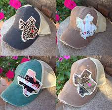 Trucker Hat With Texas Patch Trucker Hat Texas Monogrammed Etsy In 2021 Monogram Hats Distressed Hat Mom Hats