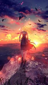 Maybe you would like to learn more about one of these? Anime Sunset 640x1136 Wallpaper Teahub Io