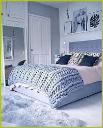 Beautiful Blue Bedrooms We Love Powder Blue Bedroom Design I Love The Chunky Knit Blanket In A Soft Blue Bedroom Decor Grey And Gold Bedroom Baby Blue Bedrooms