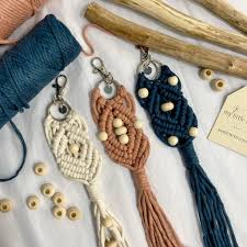 The kit comes with a step by… Macrame Keyring Craft Kit By My Little Wish Notonthehighstreet Com