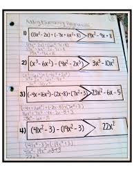 2x2 + 6x + 5 + 3x2 − 2x − 1 place like terms together: Adding And Subtracting Polynomials Puzzle Activity Easy To Use Fun Too Adding And Subtracting Polynomials Polynomials Polynomials Activity