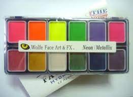 Neon Metallix Colour Face Paint Appetizer
