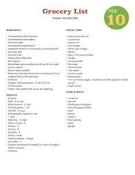 Shop the perimeter of the grocery store first. Five Day Healthy Dinner Plan Vegan Gluten Free Grocery List Gluten Free Grocery List Vegan Gluten Free Easy Healthy Dinners